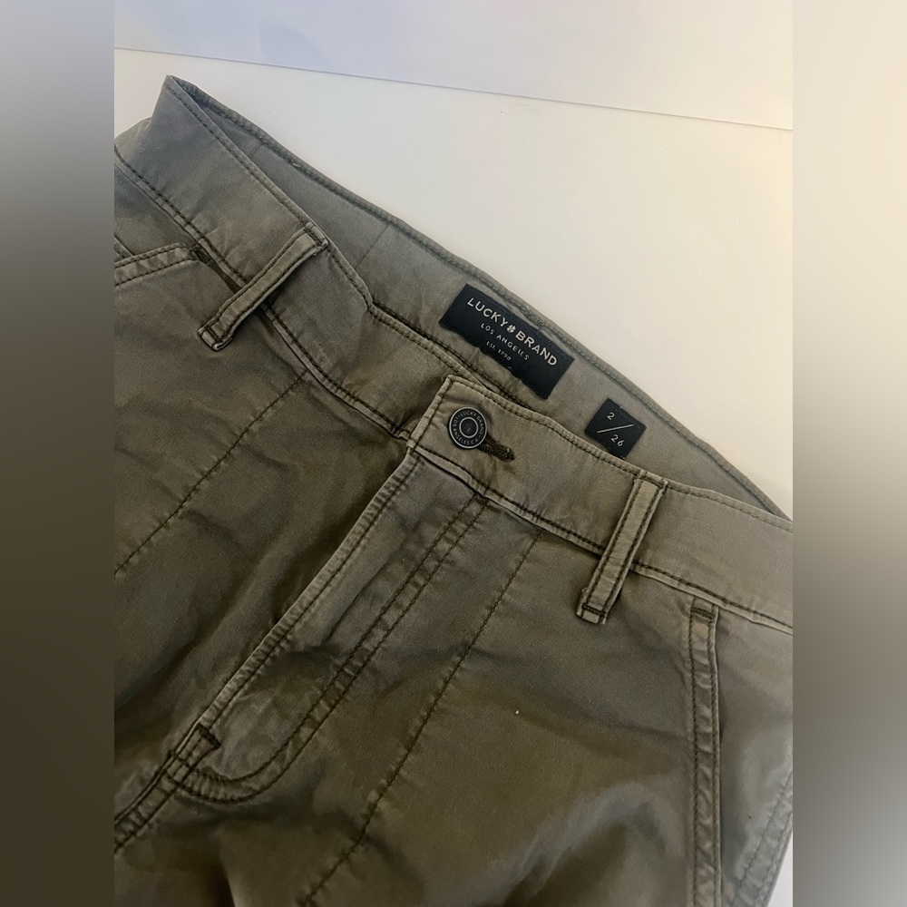|Lucky Brand Olive Green Cargo-Type Pants|